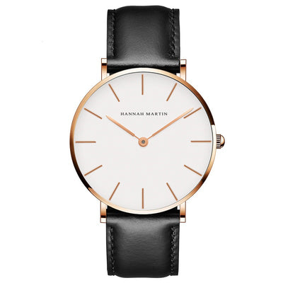 Reloj Pulsera Profesional Impermeable Unisex Negro y Café - Image 3