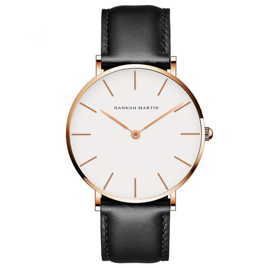 Reloj Pulsera Profesional Impermeable Unisex Negro y Café - Image 10