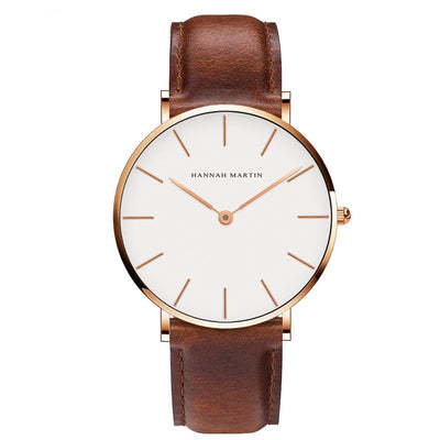 Reloj Pulsera Profesional Impermeable Unisex Negro y Café - Image 11