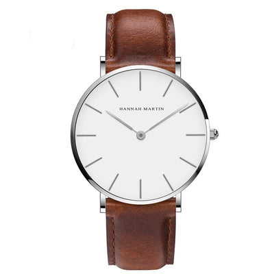 Reloj Pulsera Profesional Impermeable Unisex Negro y Café - Image 5