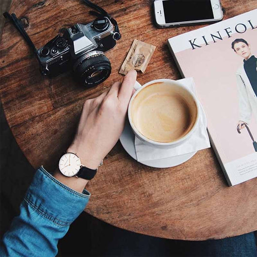 Reloj Pulsera Profesional Impermeable Unisex Negro y Café - Image 14