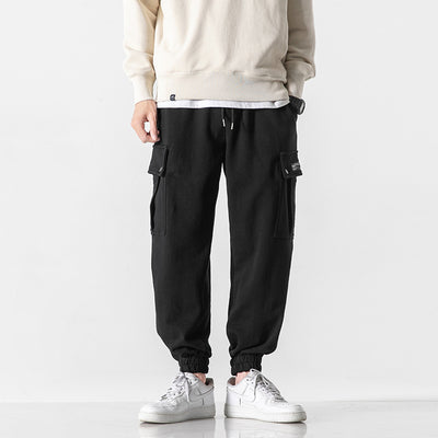 Overoles y Pantalones de Sudadera Japoneses de Color Sólido para Adolescentes - Image 11
