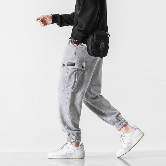 Overoles y Pantalones de Sudadera Japoneses de Color Sólido para Adolescentes - Image 10