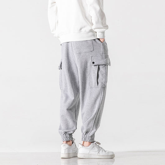 Overoles y Pantalones de Sudadera Japoneses de Color Sólido para Adolescentes - Image 15