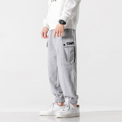 Overoles y Pantalones de Sudadera Japoneses de Color Sólido para Adolescentes - Image 17