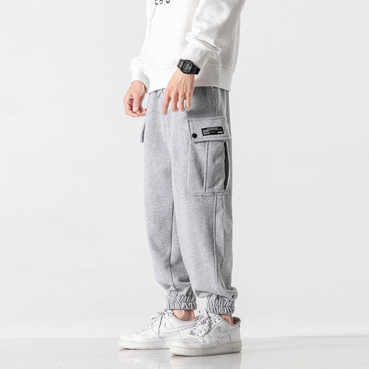 Overoles y Pantalones de Sudadera Japoneses de Color Sólido para Adolescentes - Image 17