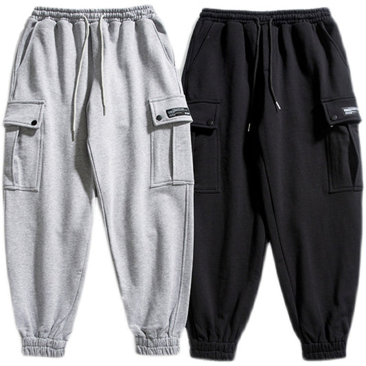Overoles y Pantalones de Sudadera Japoneses de Color Sólido para Adolescentes