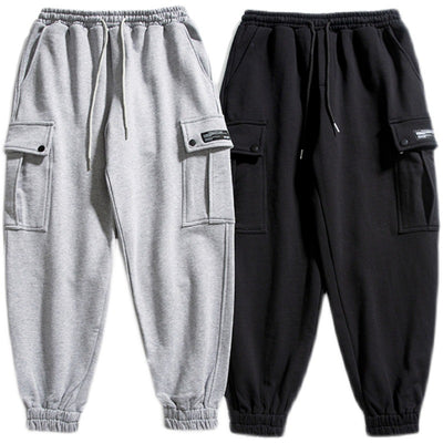 Overoles y Pantalones de Sudadera Japoneses de Color Sólido para Adolescentes