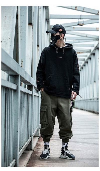 Pantalones Cargo Hip-Hop Funcionales Hombre Otoño Invierno - Estilo Urbano Holgado - Image 9