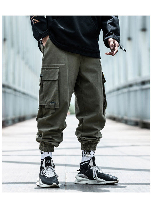 Pantalones Cargo Hip-Hop Funcionales Hombre Otoño Invierno - Estilo Urbano Holgado - Image 12