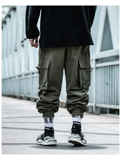 Pantalones Cargo Hip-Hop Funcionales Hombre Otoño Invierno - Estilo Urbano Holgado - Image 6