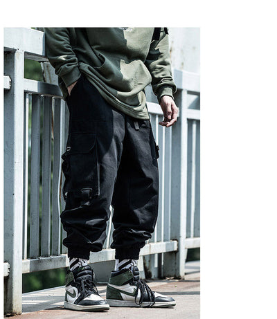 Pantalones Cargo Hip-Hop Funcionales Hombre Otoño Invierno - Estilo Urbano Holgado - Image 5
