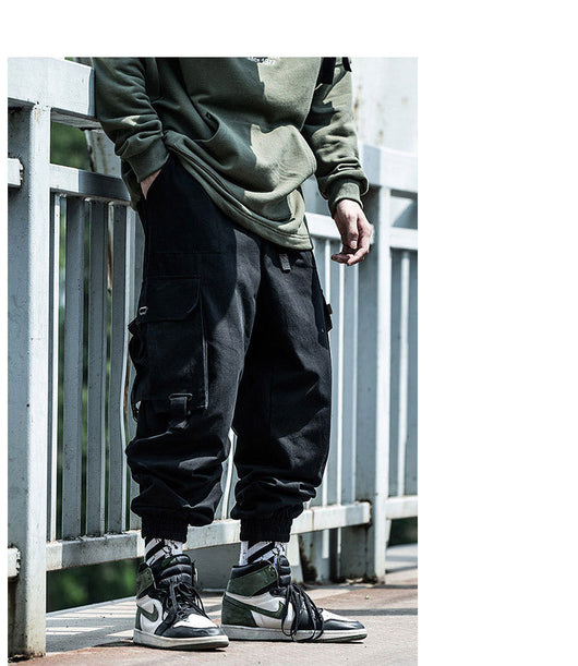 Pantalones Cargo Hip-Hop Funcionales Hombre Otoño Invierno - Estilo Urbano Holgado - Image 5