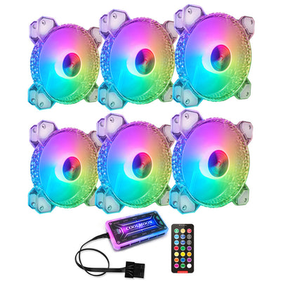 Ventilador RGB 12cm Silencioso con Apertura Diamante para PC - Image 13