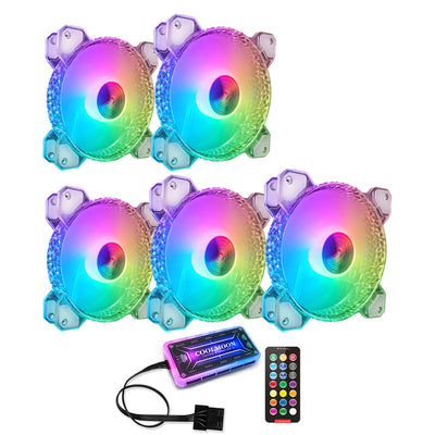 Ventilador RGB 12cm Silencioso con Apertura Diamante para PC - Image 16