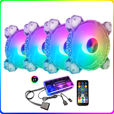 Ventilador RGB 12cm Silencioso con Apertura Diamante para PC - Image 21