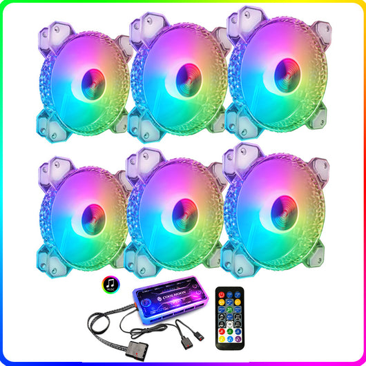 Ventilador RGB 12cm Silencioso con Apertura Diamante para PC - Image 10