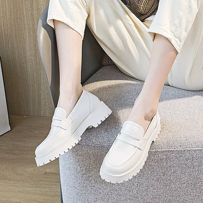 Mocasines Casuales Universitarios con Suela Gruesa - Estilo Tendencia para Mujer - Image 4