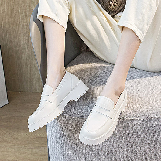 Mocasines Casuales Universitarios con Suela Gruesa - Estilo Tendencia para Mujer - Image 4