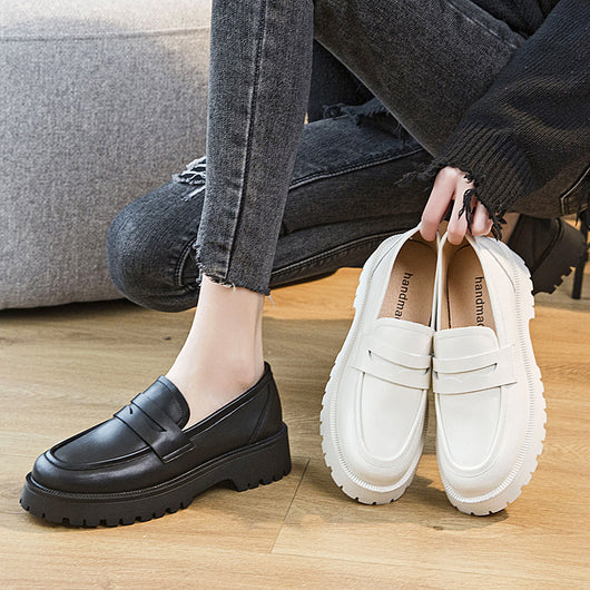 Mocasines Casuales Universitarios con Suela Gruesa - Estilo Tendencia para Mujer - Image 5