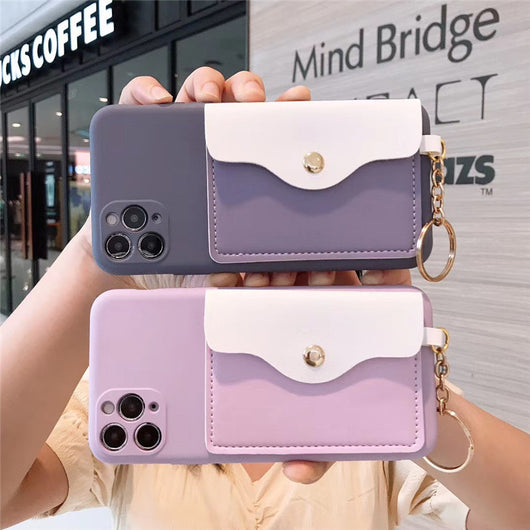 Funda Monedero Cartoon con Correa para Celular