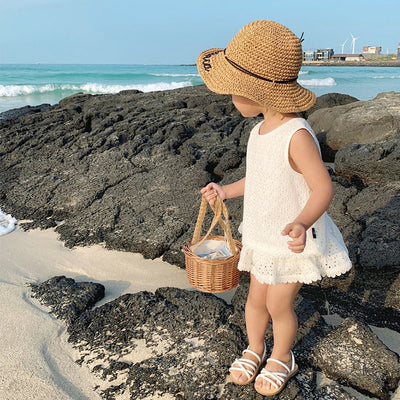 Conjunto de Verano para Niñas con Encaje Hueco Francés - Image 5