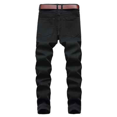 Pantalones Vaqueros Rotos Elásticos de Moda - Image 13