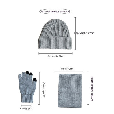 Conjunto de Gorro y Bufanda Tejido Europeo Americano - Image 14