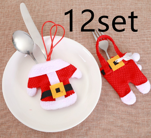 Juego de 6 Soportes para Cubiertos Navideños - Decoración Festiva de Mesa - Image 6