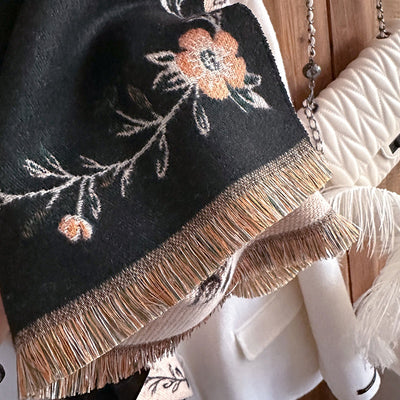 Chal de Cachemira Retro Tejido para Mujer - Abrigo Cálido Otoño Invierno - Image 17