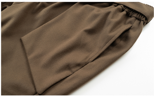 Pantalones Casuales Holgados para Hombre con Cinta Tejida y Corte Tridimensional - Image 10
