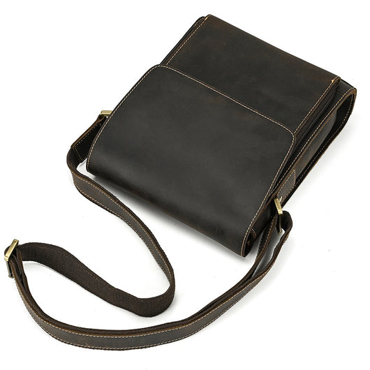 Bolso Bandolera de Cuero Genuino para Hombre - Image 42
