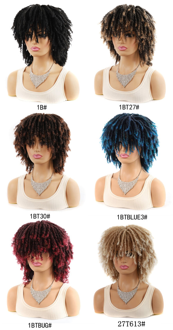 Peluca Afro Rizos Pequeños 6 Pulgadas - Cabello Natural y Voluminoso