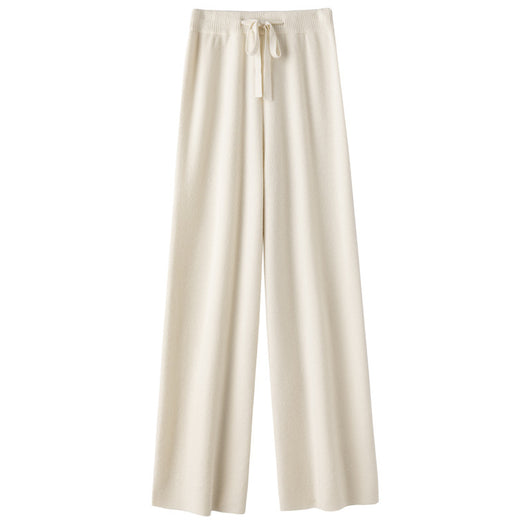Pantalón Ancho de Lana Pura Cintura Media con Efecto Adelgazante - Image 8
