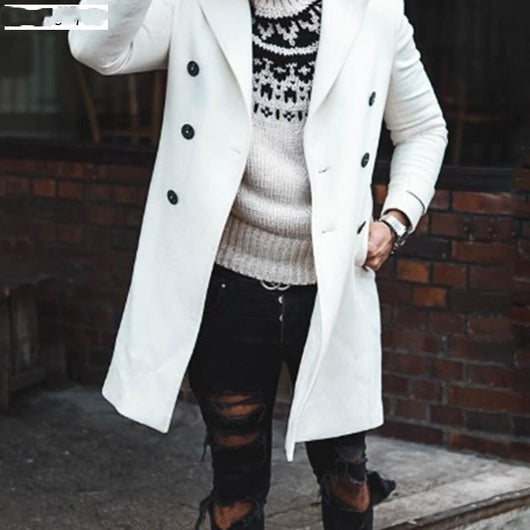 Abrigo Largo de Lana para Hombre - Elegancia y Calidez en Invierno - Image 4
