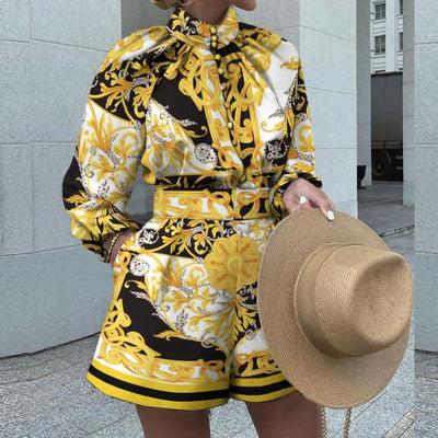 Conjunto Deportivo Estampado: Top y Shorts de Dos Piezas - Image 13