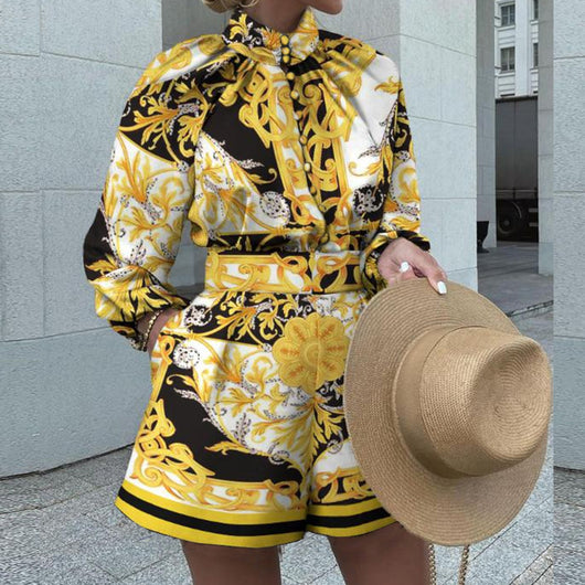 Conjunto Deportivo Estampado: Top y Shorts de Dos Piezas - Image 13