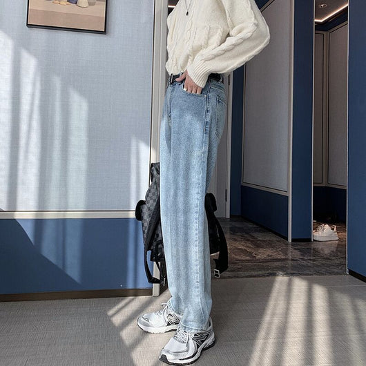 Jeans Azules Clásicos Holgados para Hombre - Image 14