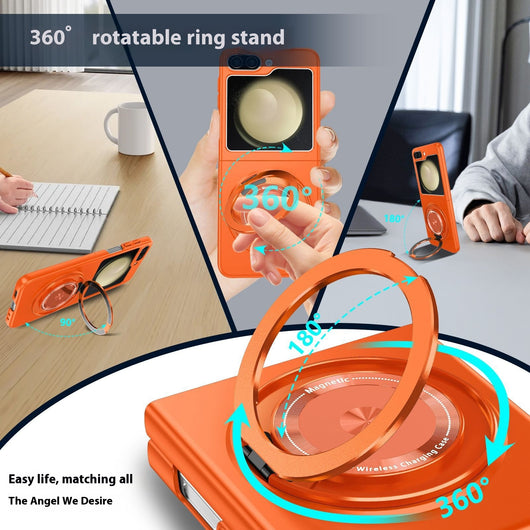 Funda Magnética Giratoria 360° para Samsung Galaxy Z Flip6 con Soporte Plegable - Image 16