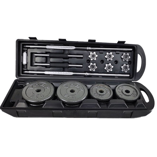Set Completo de Mancuernas y Barras Pintadas para Hogar