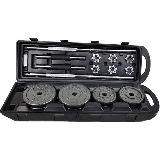 Set Completo de Mancuernas y Barras Pintadas para Hogar