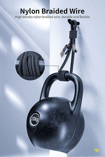 Cable Magnético 3 en 1 de 540° Rotativo - Carga Rápida Android, USB-C y Lightning - Image 3