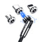 Cable Magnético 3 en 1 de 540° Rotativo - Carga Rápida Android, USB-C y Lightning