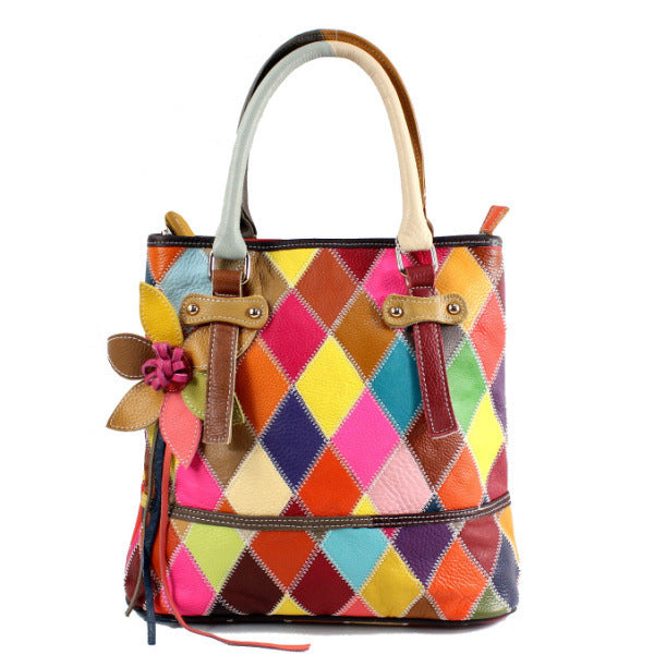 Bolso de Cadena Rombos Geométricos Vertical