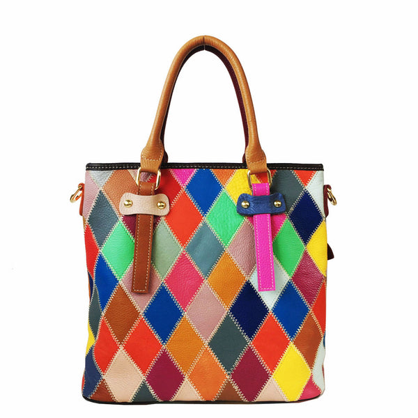 Bolso de Cadena Rombos Geométricos Vertical