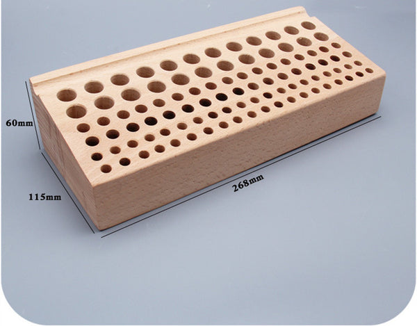 Organizador de Herramientas de Cuero con 98 Perforadores - Soporte de Madera de Haya - Image 4