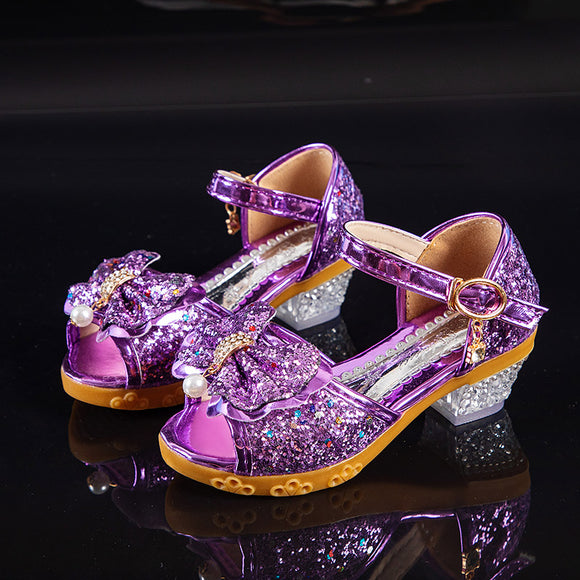 Tacones Altos de Cristal Estilo Coreano Versátiles