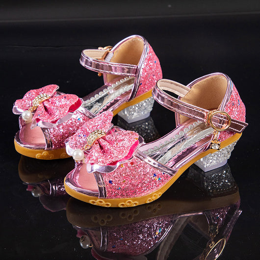 Tacones Altos de Cristal Estilo Coreano Versátiles
