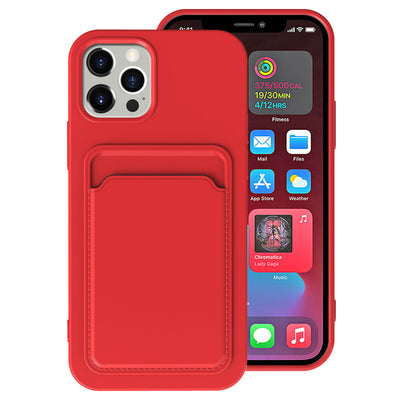 Funda TPU con Ranura para Tarjetas Compatible con iPhone 12, 11, XR - Protección Mate