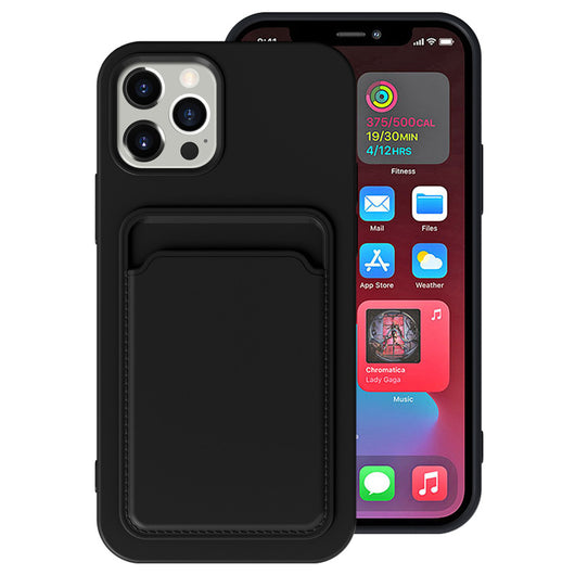 Funda TPU con Ranura para Tarjetas Compatible con iPhone 12, 11, XR - Protección Mate - Image 3